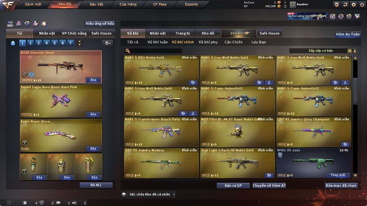 shop acc cf uy tin gia re
